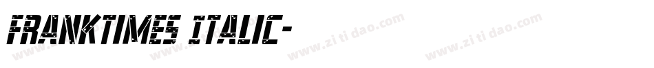 FrankTimes Italic字体转换